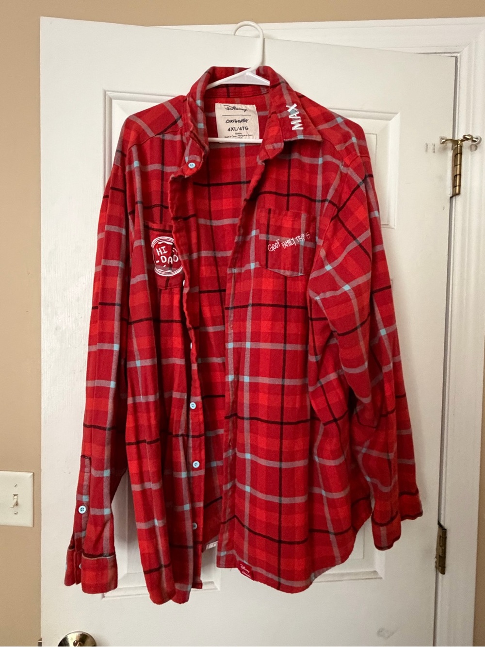 Disney x Cakeworthy "A Goofy Movie" Max Flannel - Men's 4XL - Goof Family Trip